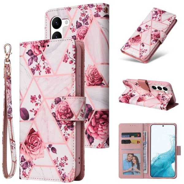 Samsung S23 Plus Trendy pung-etui Sparkle 4-FACK