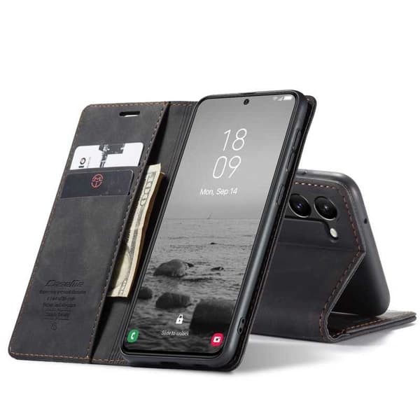 Samsung S23 Elegant Flipfodral CaseMe 3-FACK