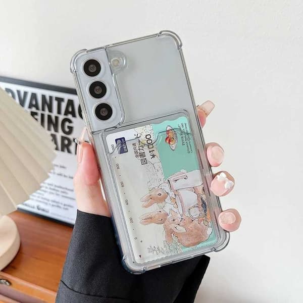 Tyndt stødsikkert mobilcover med kortslot Samsung S23