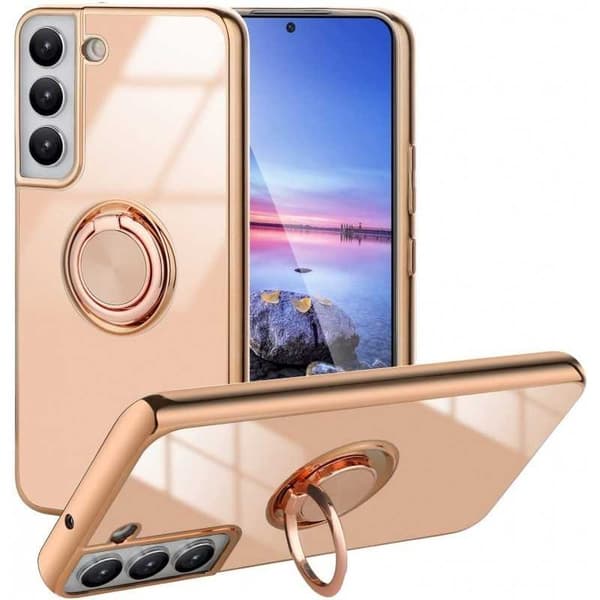 Samsung S23 Elegant & Stöttåligt Skal med Ringhållare Flawless Mörkgrön