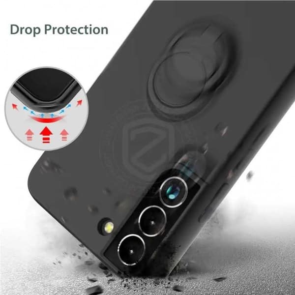 Samsung S23 stødsikkert cover med ringholder CamShield