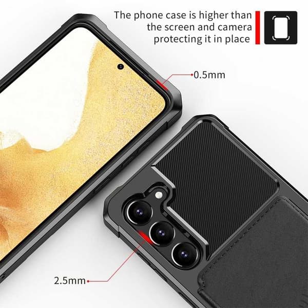 Samsung S23 Plus Shockproof Premium Cover Solid V3 RFID