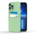 Pikkukuva 6 / 10: iPhone 14 Pro Max -kuori - mikrokuituinen silikoni Kaksoiskorttipaikka