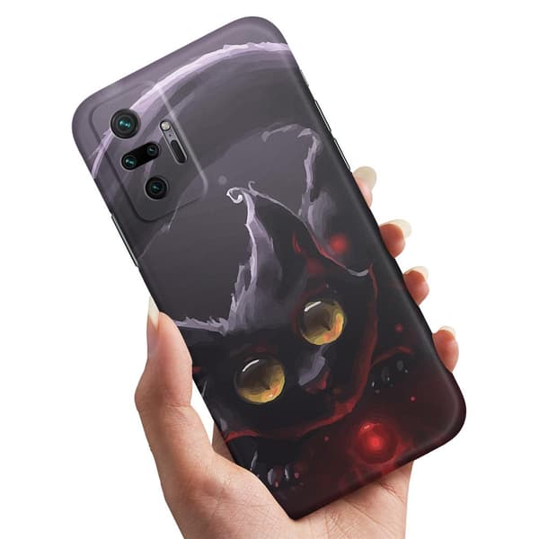 Xiaomi Redmi Note 10 Pro - Skal/Mobilskal Svart Katt