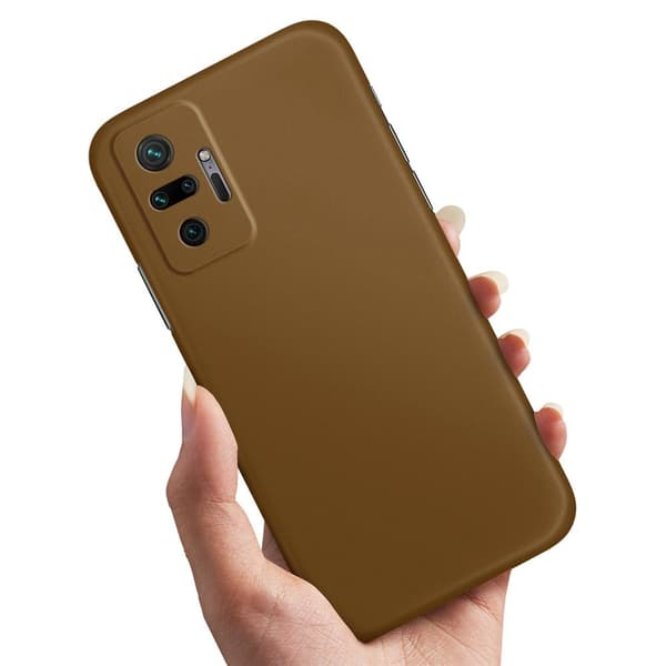 Xiaomi Redmi Note 10 Pro - Cover/Mobilcover Brun