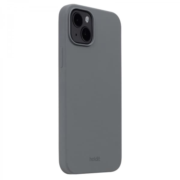 holdit iPhone 14 Plus Kuori Silikoni Space Gray