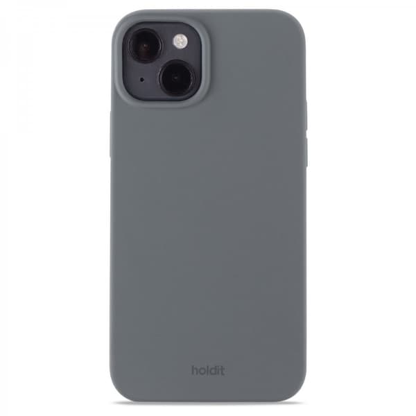 holdit iPhone 14 Plus Kuori Silikoni Space Gray