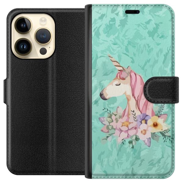 Apple iPhone 14 Pro Tegnebogsetui Unicorn