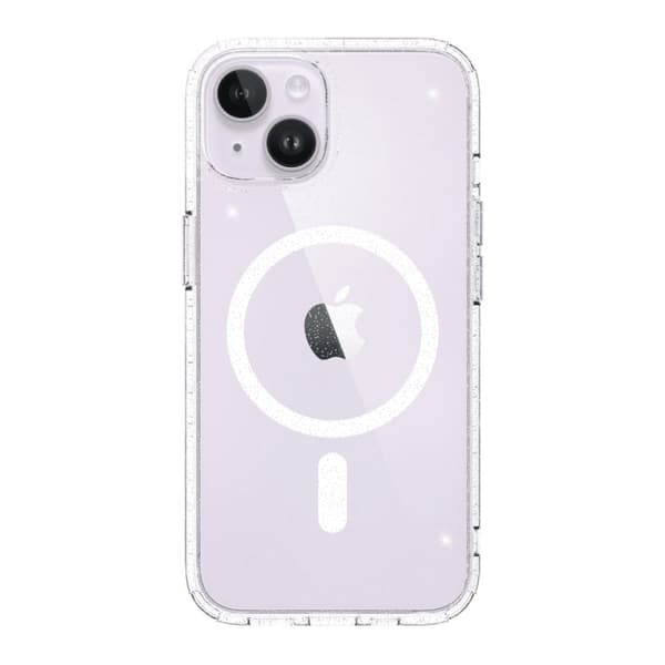 Just Mobile iPhone 14 Skal TENC BlingBling MagSafe Transparent Klar
