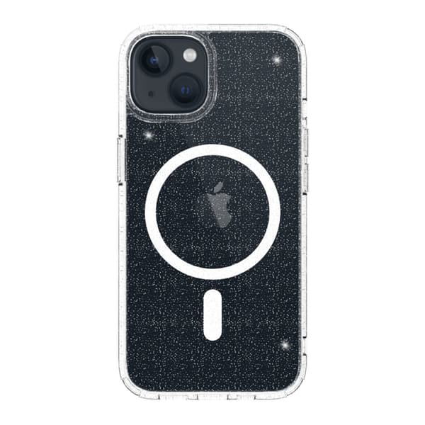 Just Mobile iPhone 14 Skal TENC BlingBling MagSafe Transparent Klar