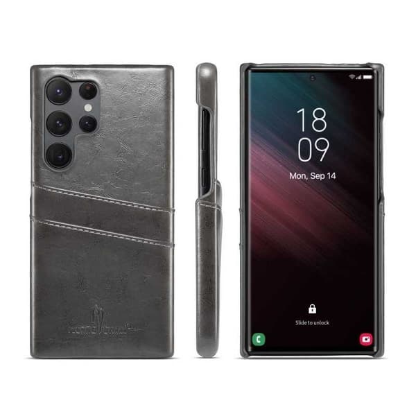 Samsung S23 Ultra eksklusiv stødabsorberende kortholder Retro