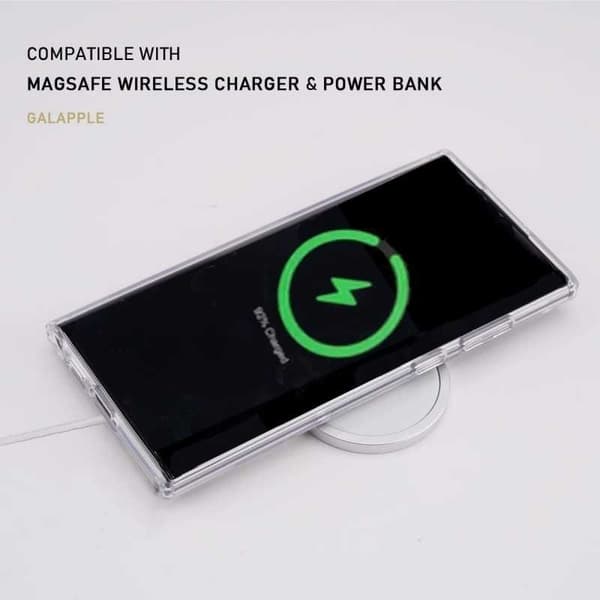 Samsung S23 Ultra Transparent Stötdämpande Skal MagSafe-Kompatibelt