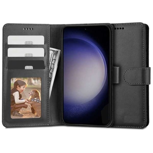Samsung S23 Plånboksfodral PU-Läder 4-FACK