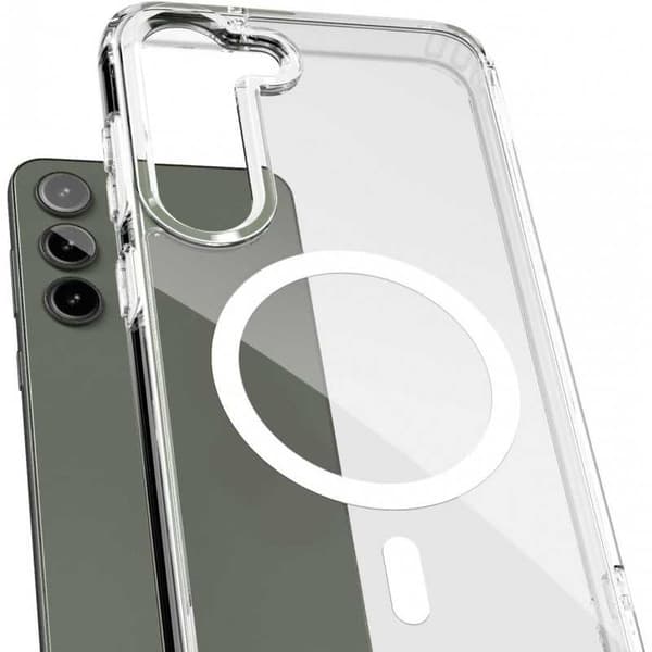 Samsung S23 Transparent stødabsorberende cover MagSafe-kompatibel