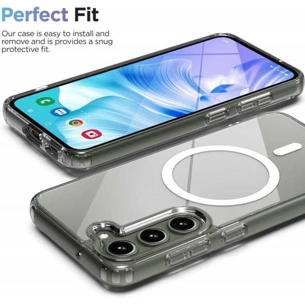 Samsung S23 Transparent stødabsorberende cover MagSafe-kompatibel