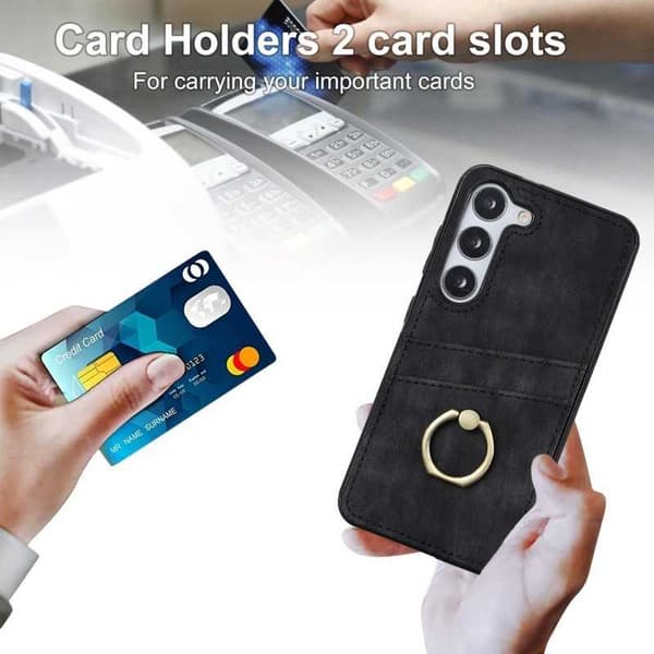Samsung S23 mobilcover med kortholder Retro V4