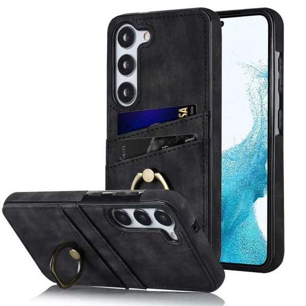 Samsung S23 mobilcover med kortholder Retro V4