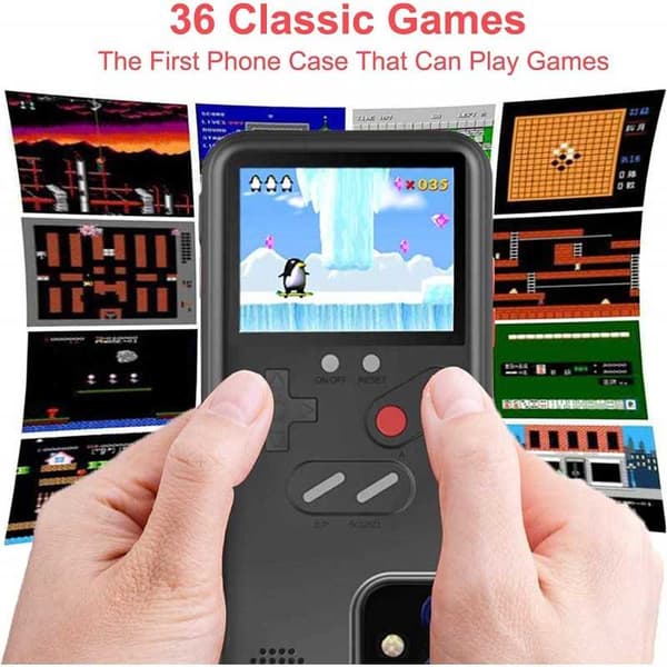 iPhone 14 Klassisk Gameboy Skal Färgskärm | 36st Små Spel