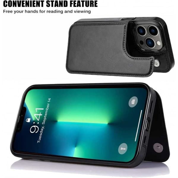 iPhone 13 Pro Shockproof Cover Kortholder 3-SLOT Flippr