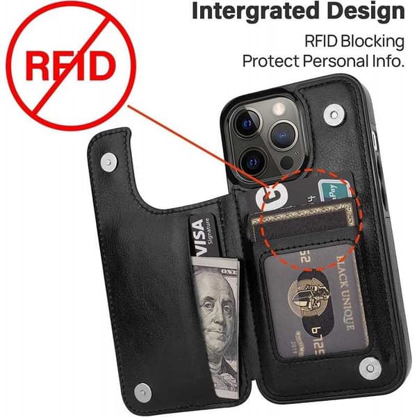 iPhone 13 Pro Shockproof Cover Kortholder 3-SLOT Flippr
