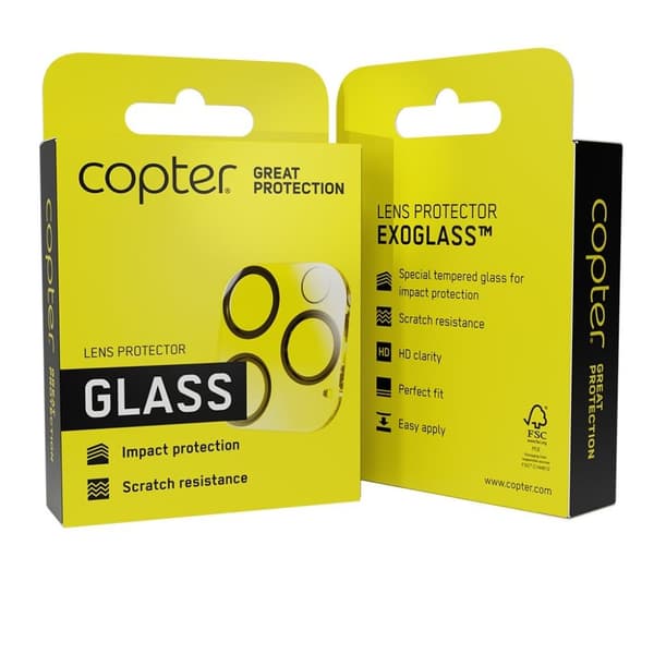 Copter iPhone 12 Pro Max Kameran suoja Exoglass Lens Protector
