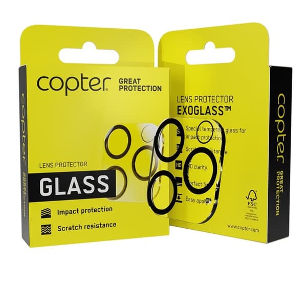 Copter iPhone 12 Pro Max Kameran suoja Exoglass Lens Protector