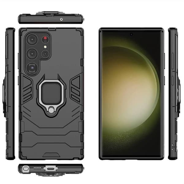 Hybrid Ring Case Samsung Galaxy S23 Ultra - Sort