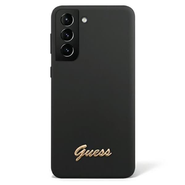 Guess silicone vintage gold logo Samsung Galaxy S23 - Sort