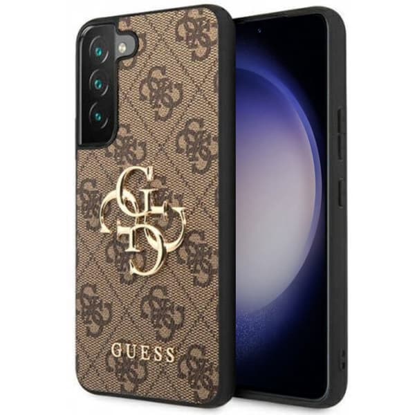 Guess Hardcase 4G Big Metal Logo Samsung Galaxy S23 - Brun