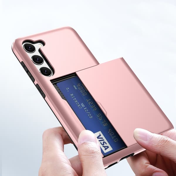 SKALO Samsung S23 Armor Cover kortholder - Guld
