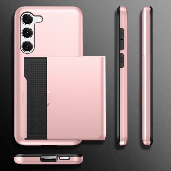 SKALO Samsung S23 Armor Cover kortholder - Guld