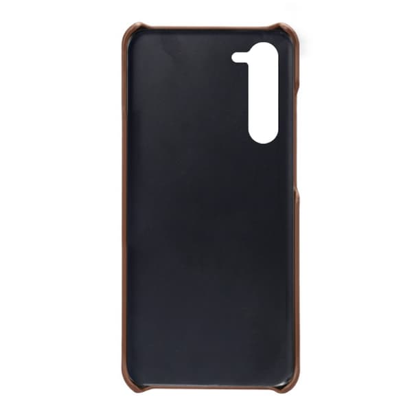 SKALO Samsung S23 PU-Läder Korthållare Skal - Brun