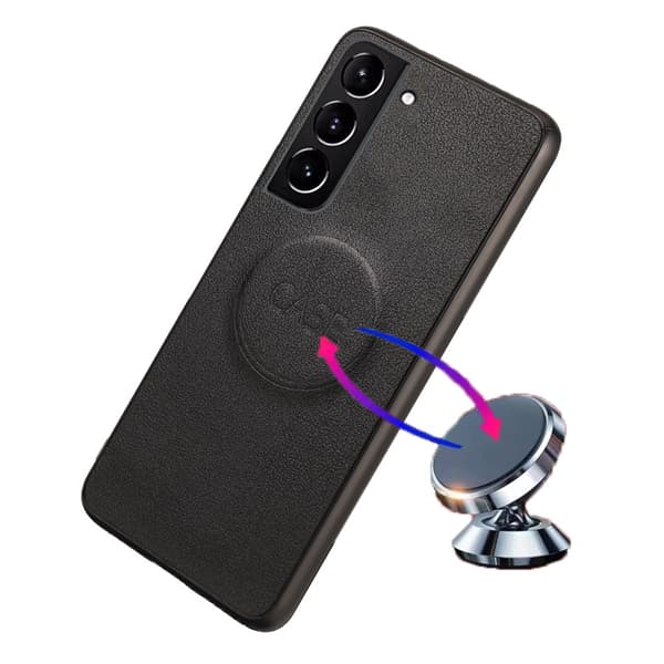 SKALO Samsung S23 DOLIZMA 2 i 1 magnetisk pungetui - Sort