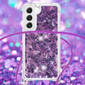 Pikkukuva 3 / 6: SKALO Samsung S23 Juoksuhiekka Glitter Mobile kaulapanta - Violetti