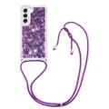 Pikkukuva 1 / 6: SKALO Samsung S23 Juoksuhiekka Glitter Mobile kaulapanta - Violetti