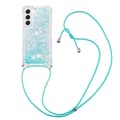 Miniatyrbillede 1 af 6: SKALO Samsung S23 Kvicksand Glitter Mobile Collar - Turkis