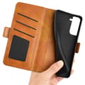 Pikkukuva 4 / 6: SKALO Samsung S23 Premium Wallet Lompakkokotelo - Vaaleanruskea