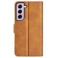 Pikkukuva 6 / 6: SKALO Samsung S23 Premium Wallet Lompakkokotelo - Vaaleanruskea