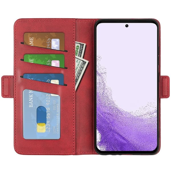 SKALO Samsung S23 Premium Plånboksfodral - Röd
