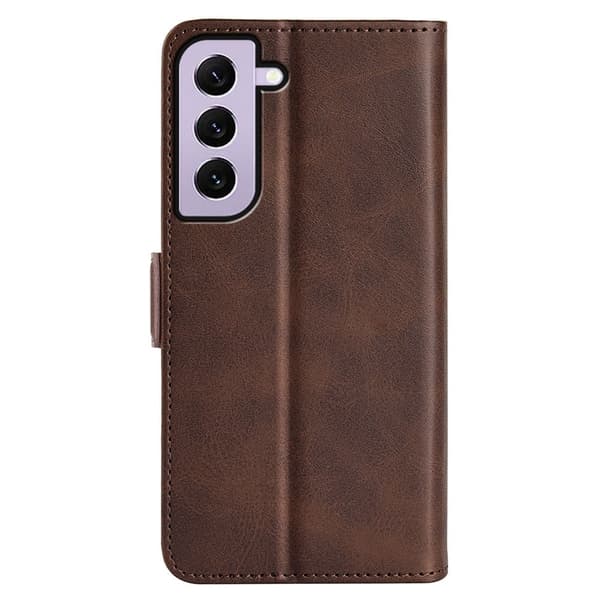 SKALO Samsung S23 Premium Wallet Lompakkokotelo - Ruskea