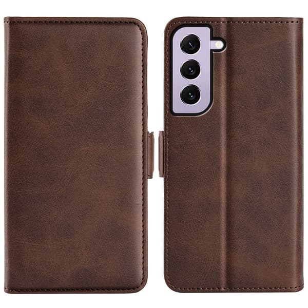 SKALO Samsung S23 Premium Wallet Lompakkokotelo - Ruskea