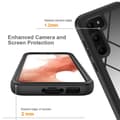 Miniatyrbillede 3 af 6: SKALO Samsung S23 Plus Stødsikker Clear Hybrid Cover - Sort