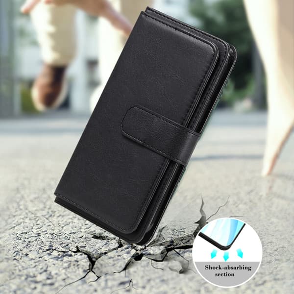 SKALO Samsung S23 Plus 10-RUM Flip Cover - Sort
