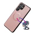 Miniatyrbild 5 av 8: SKALO Samsung S23 Ultra DOLIZMA 2 i 1 Magnet Plånboksfodral - Roséguld