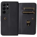 Miniatyrbillede 5 af 11: SKALO Samsung S23 Ultra 10-RUM Flip Cover - Sort