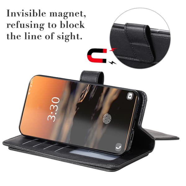 SKALO Samsung S23 Ultra 10-RUM Flip Cover - Sort
