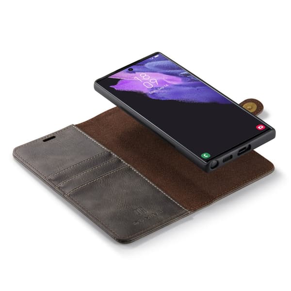 DG MING Samsung S23 Ultra 2-i-1 Magnet Pungetui - Grå
