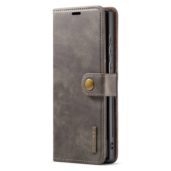DG MING Samsung S23 Ultra 2-i-1 Magnet Pungetui - Grå