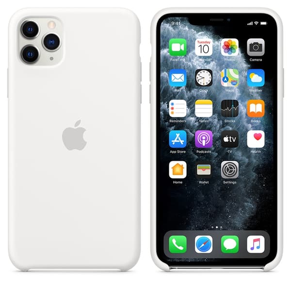 Apple Silicone Case för iPhone 11 Pro Max - Vit