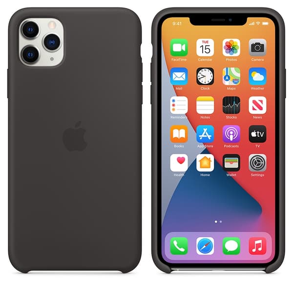 Apple Silicone Case för iPhone 11 Pro Max - Svart